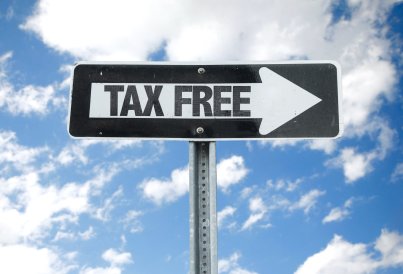 A sign supporting tax free income strategies in Del Mar, CA